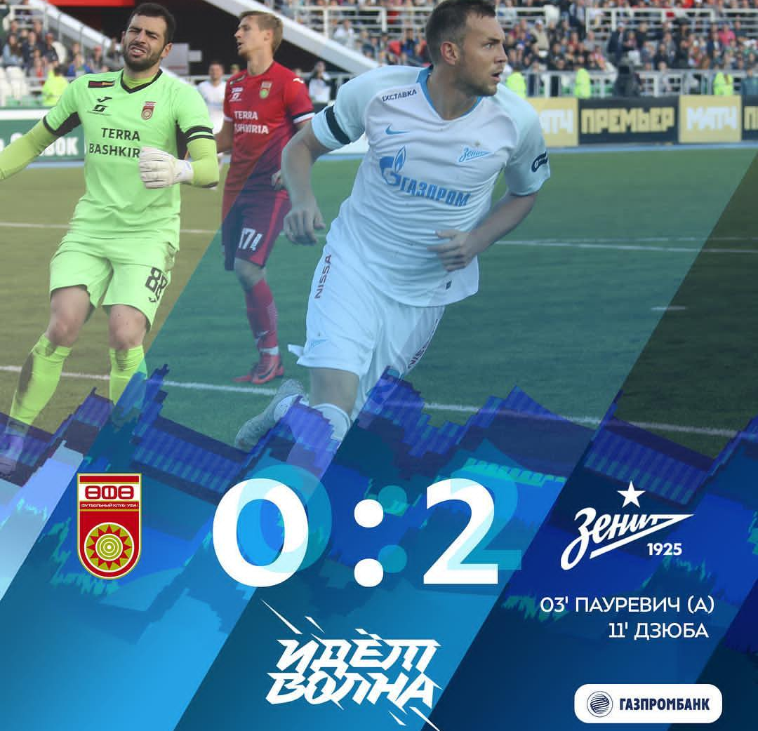 Ufa-Zenit 0-2 Le parole di Dzyuba.
